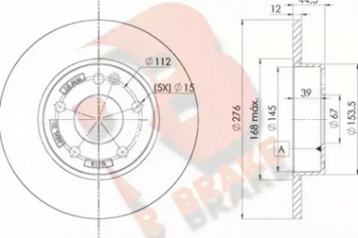 R BRAKE 78rbd20118 -  Тормозной диск